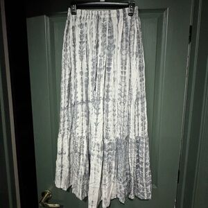 Elegant Gray Maxi Skirt